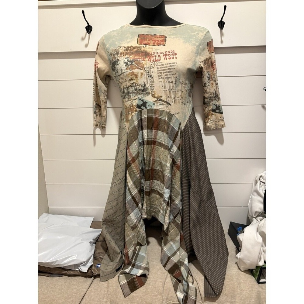Art Wearable Boho Whimsy Lagen Dress. Wild Wild West Theme - Picture 2 of 9